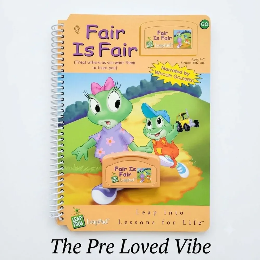 Leap Frog Leapster Lesson for Life BOOK CARTRIDGE Fair is Fair